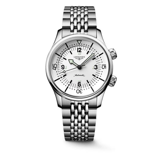 Longines Legend Diver 39mm White Matt Dial Men's Watch L37644166