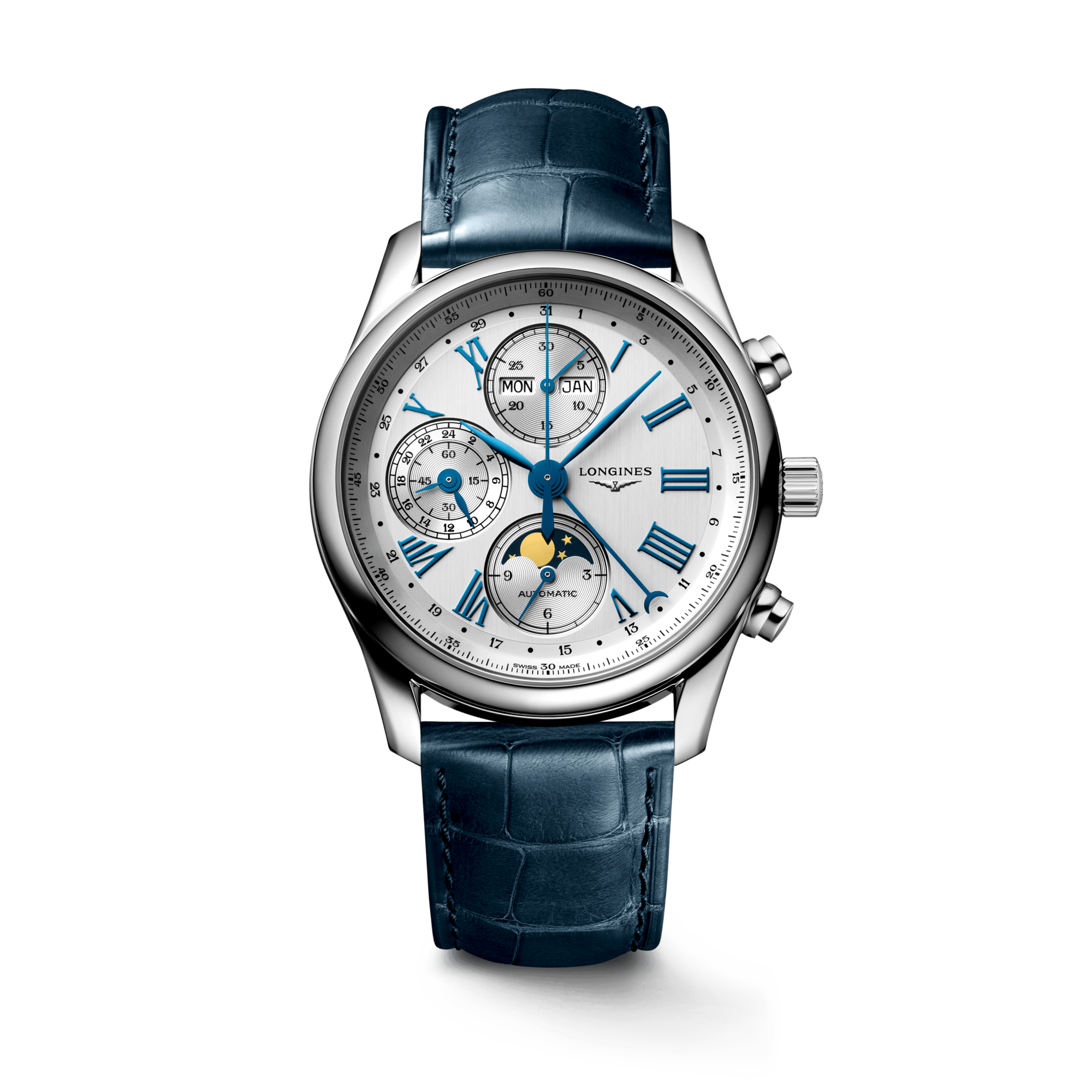 Longines Master Collection Chrono Moonphase 40mm Opaline Ivory Dial Men's Watch L26734712