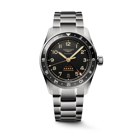 Longines Spirit Zulu Time 39mm Titanium Men's Watch L38021536