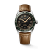 Longines Spirit Zulu Time 39mm Anthracite Dial GMT Leather Men's Watch L38024632