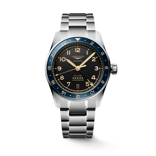 Longines Spirit Zulu Time 39mm Anthracite Dial Men's Watch L38024606