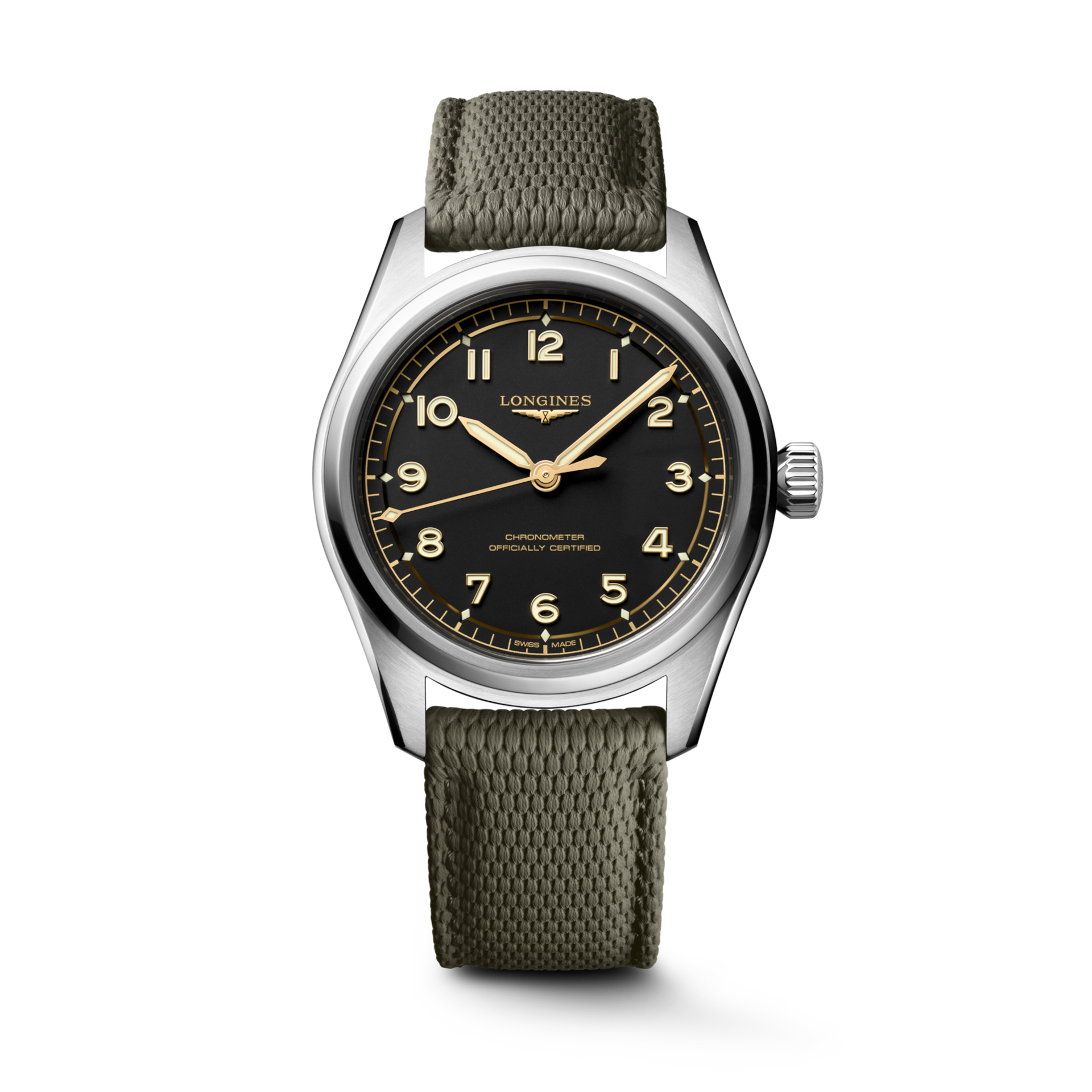 Longines Spirit Pilot 39mm Black Matt Dial Men's Watch L38094539