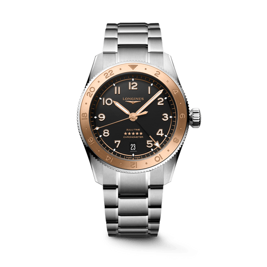 Longines Spirit Zulu Time 1925 39mm Black Matt Dial Men's Watch L38035536