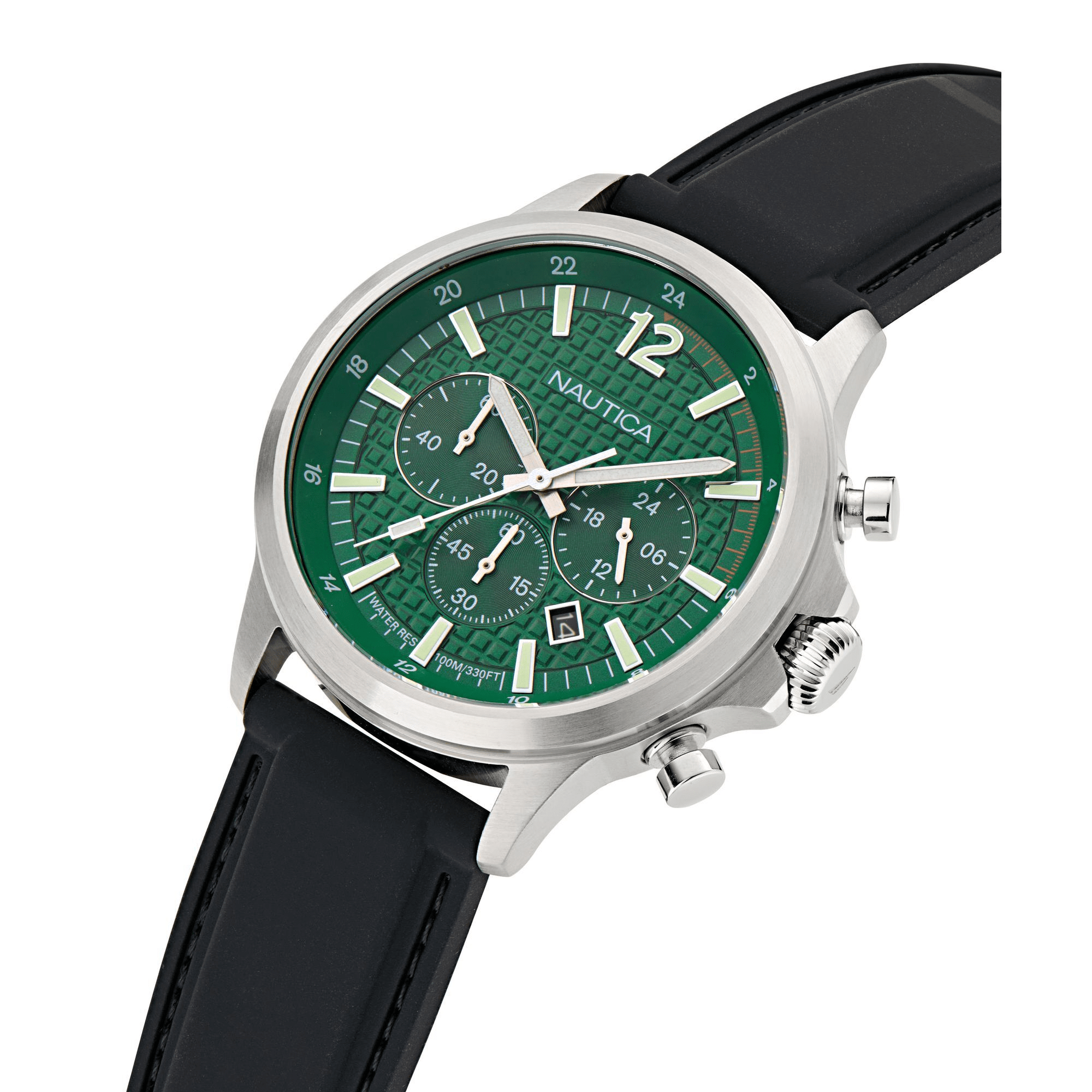 Nautica NCT Blueocean 45mm Green Dial Chronograph Men's Watch NAPBOF401