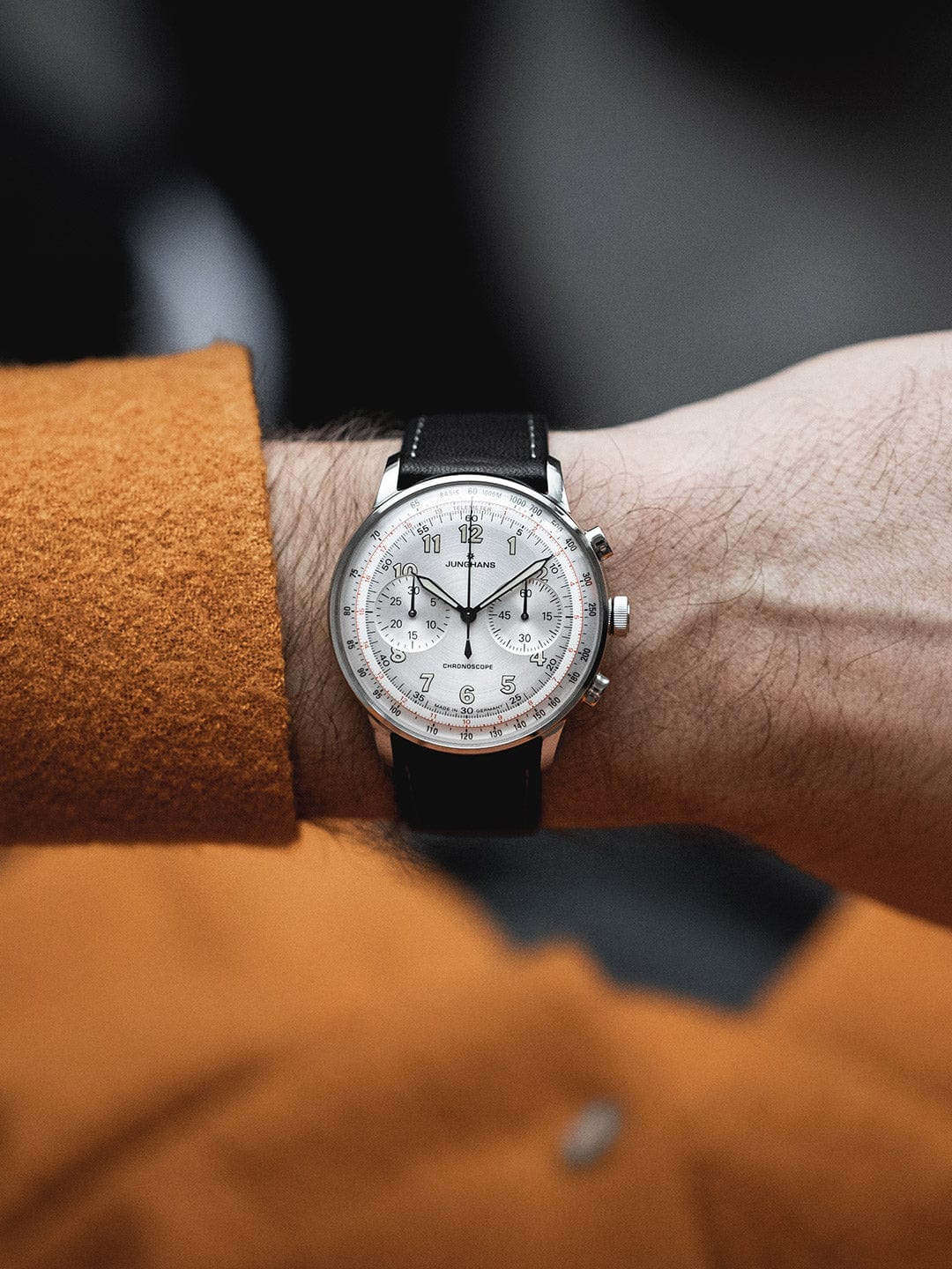 Junghans Telemeter 40.8mm Matt Silver Dial Men's Watch 27/3380.02