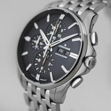 Junghans Meister S Chronoscope 45mm Dark Blue/Black Dial Men's Watch 27/4228.45