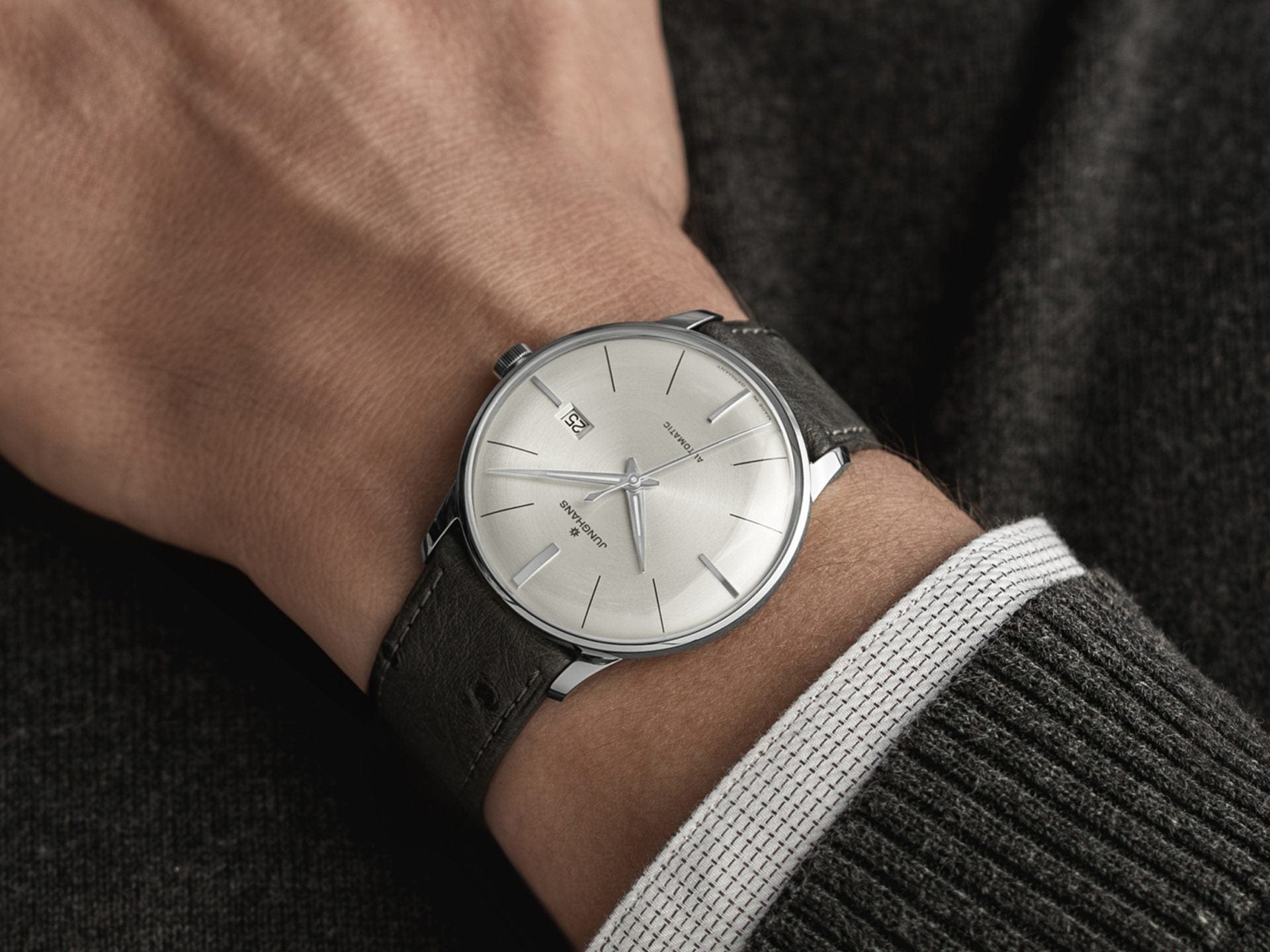Junghans Meister Automatic 40.4mm Warm Grey Dial Men's Watch 27/4416.02