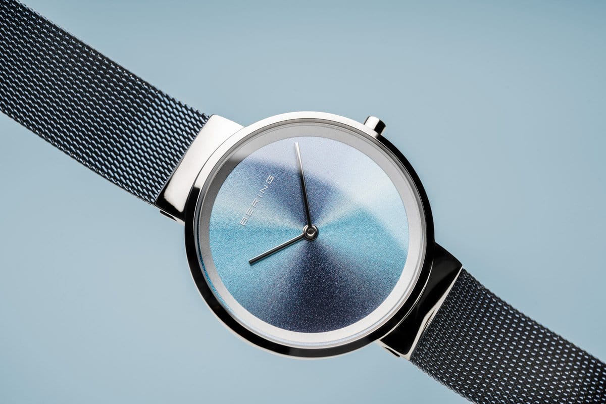 BERING Anniversary 31mm Multicolor Dial Blue Mesh Band Women's Watch 10X31-Anniversary2