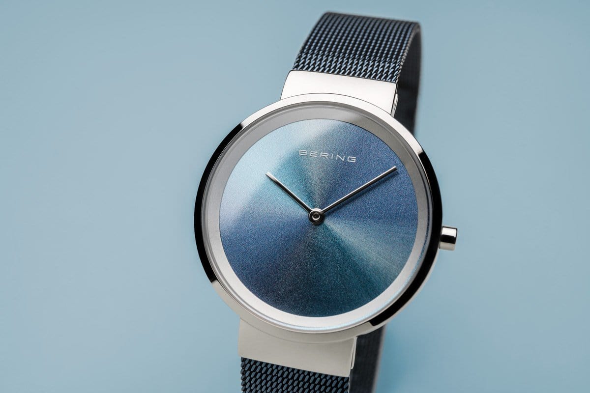 BERING Anniversary 31mm Multicolor Dial Blue Mesh Band Women's Watch 10X31-Anniversary2