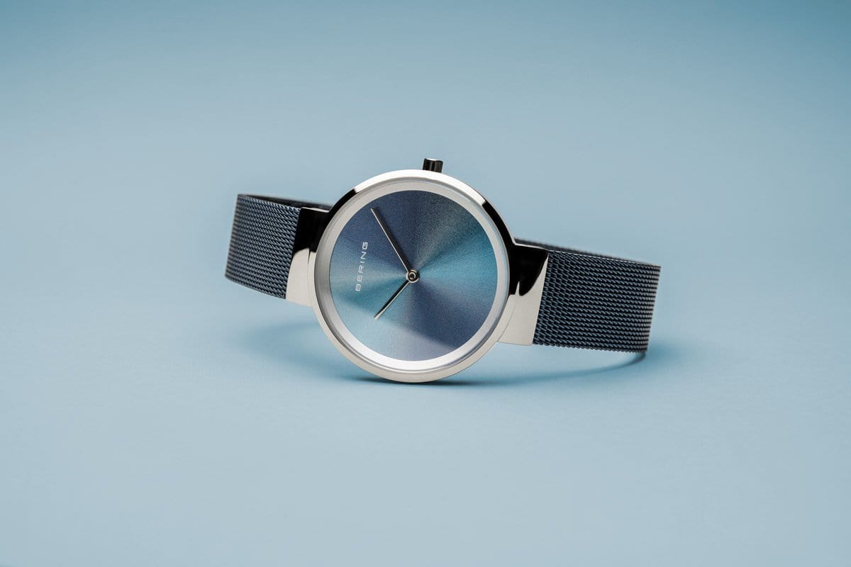 BERING Anniversary 31mm Multicolor Dial Blue Mesh Band Women's Watch 10X31-Anniversary2