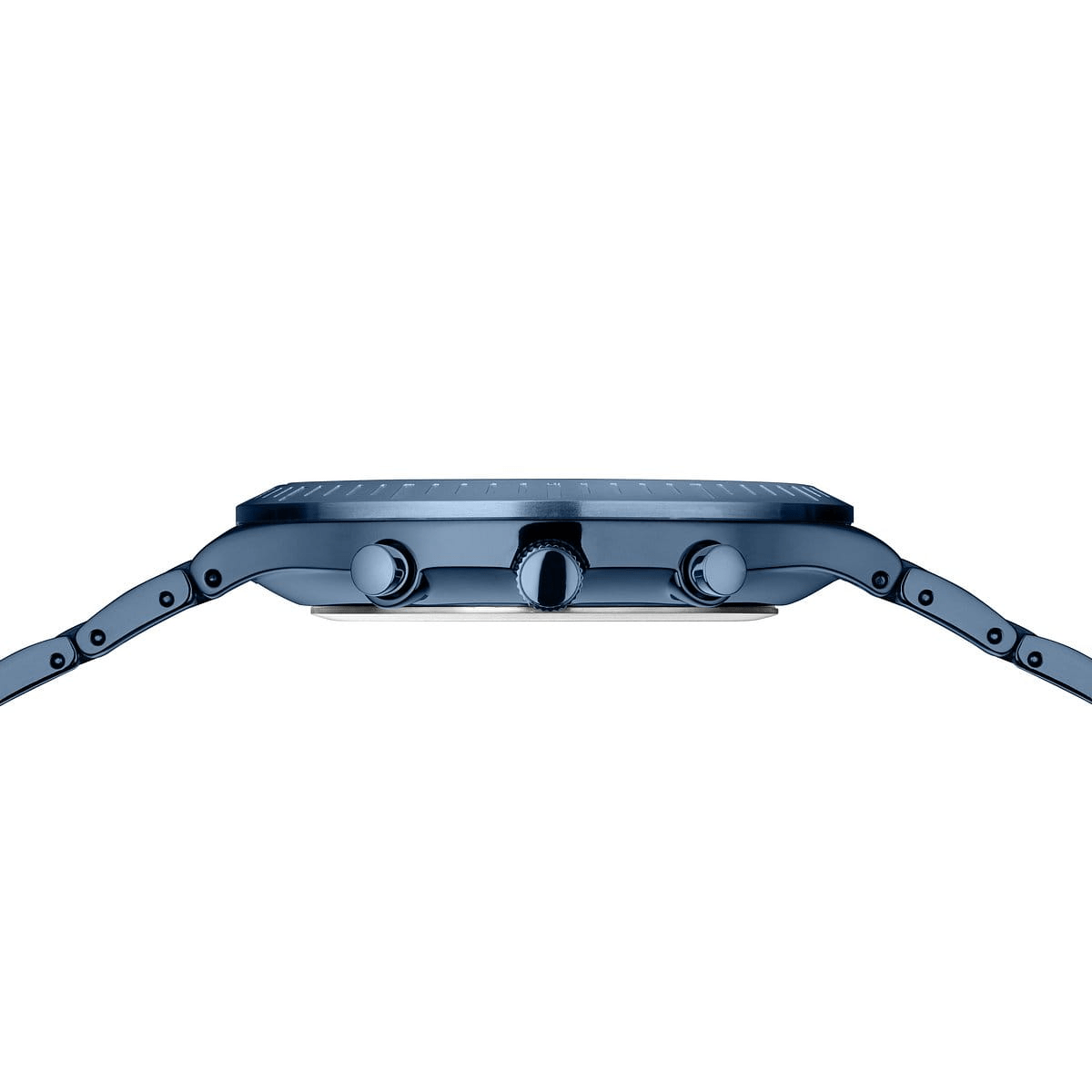 BERING Titan Chrono 43mm Brushed Blue Steel Men's 11743-797