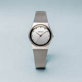 BERING Classic 27mm Polished Silver Milanese Strap Women's Watch 12927-010