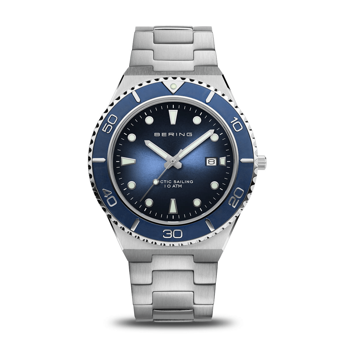 BERING Classic Arctic Sailing 43mm Blue Dial Men's Watch 18940-707