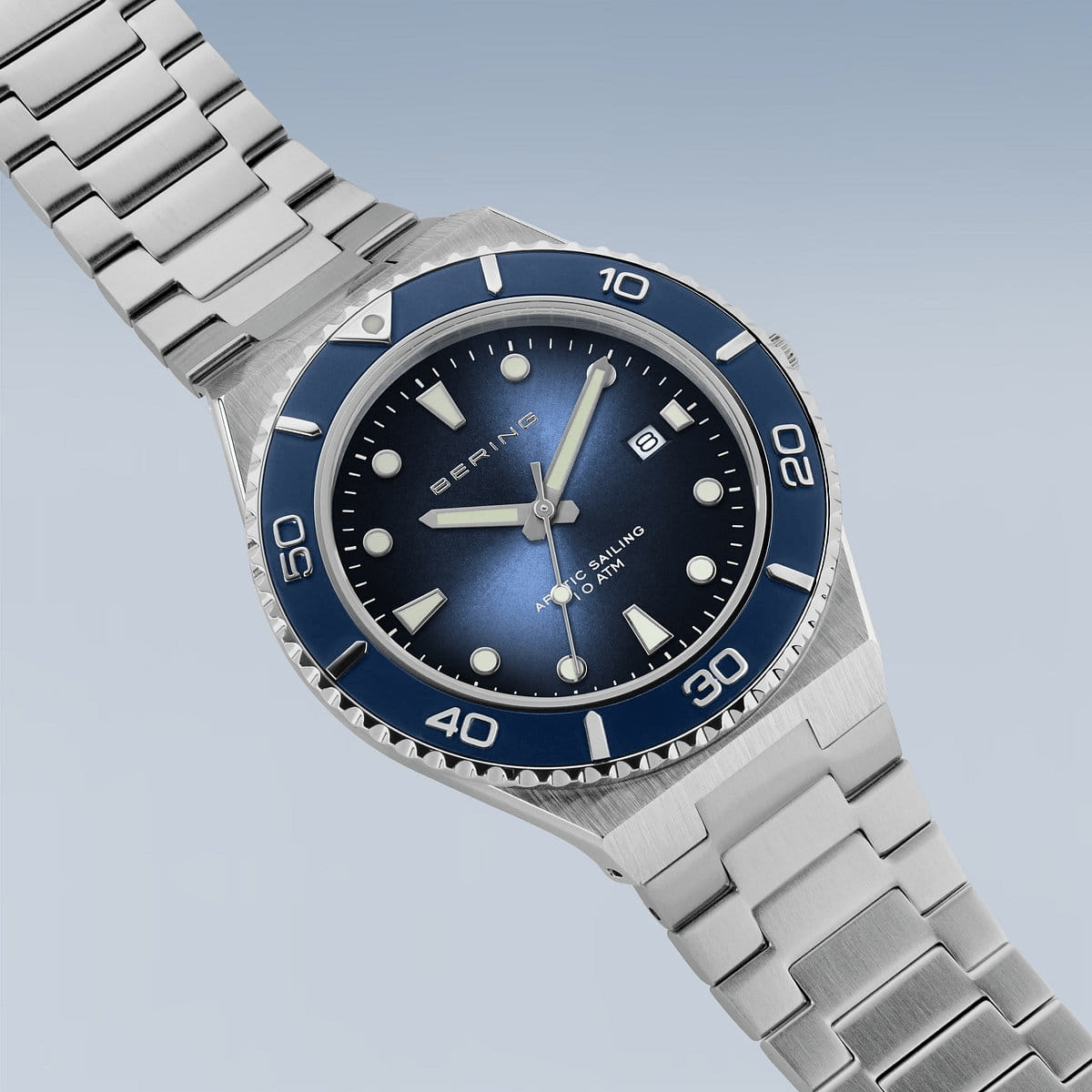 BERING Classic Arctic Sailing 43mm Blue Dial Men's Watch 18940-707
