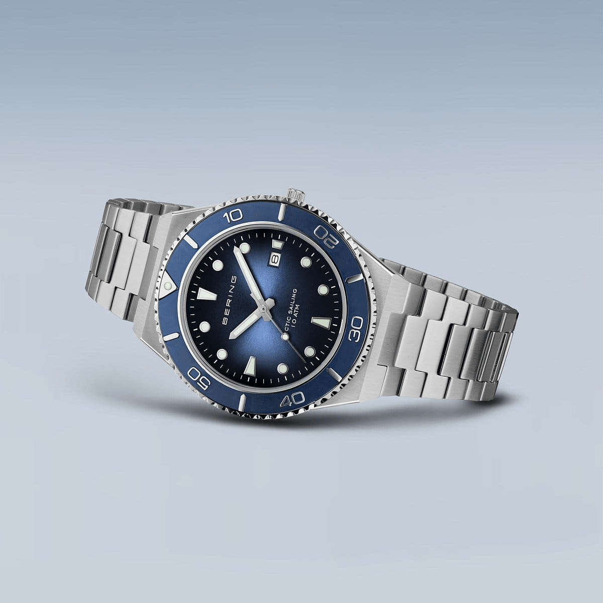 BERING Classic Arctic Sailing 43mm Blue Dial Men's Watch 18940-707
