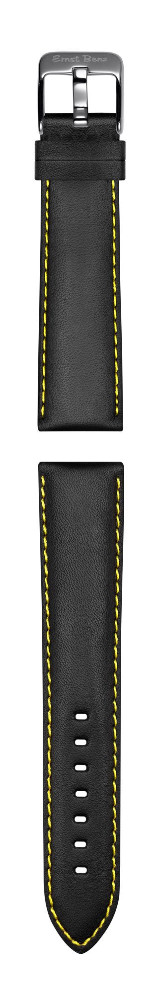 Ernst Benz Chronosport Automatic Yellow Numerals Black Dial 47mm Men's Watch GC10217