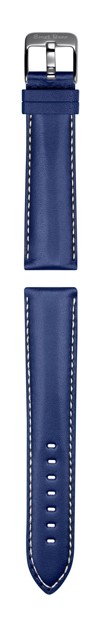 Ernst Benz ChronoScope 47mm Automatic Swiss Chronograph Blue Dial Blue Leather Band Men's Watch GC10114