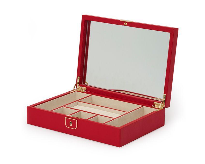 WOLF Palermo Red Medium Jewelry Case 213272