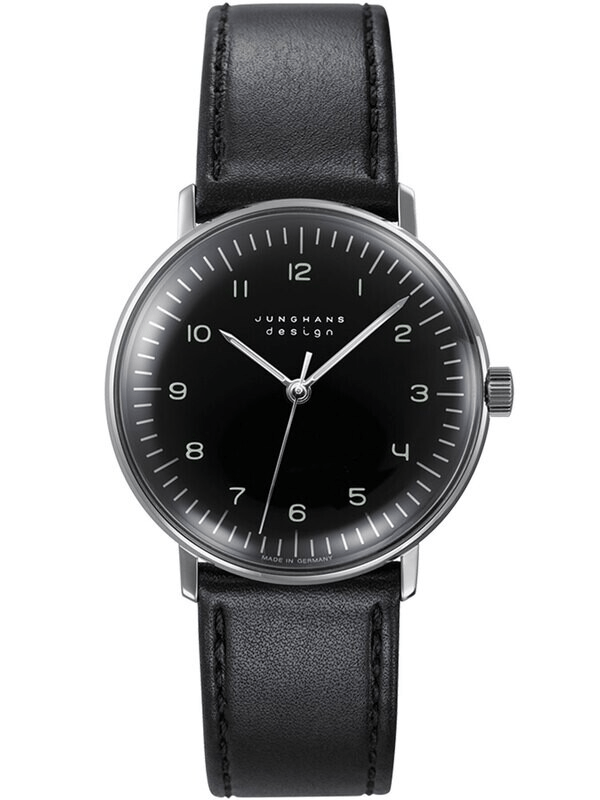 Junghans Max Bill Handaufzug Hand-Winding Black Dial Men's Watch 027/3702.02