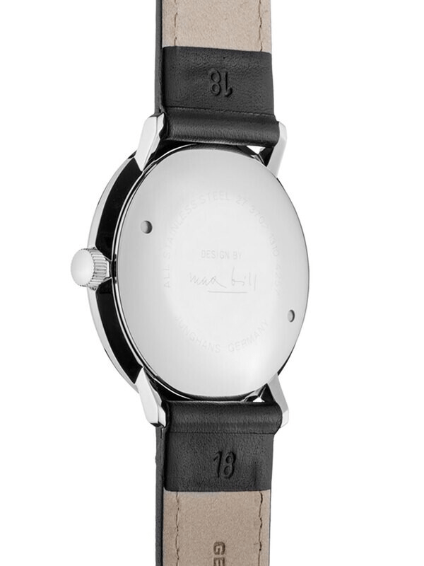 Junghans Max Bill Handaufzug Hand-Winding Black Dial Men's Watch 027/3702.02