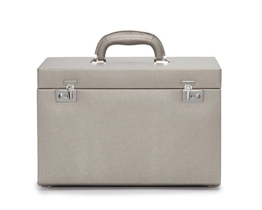 WOLF Heritage Pewter Saffiano Jewelry Armoire Box 280834