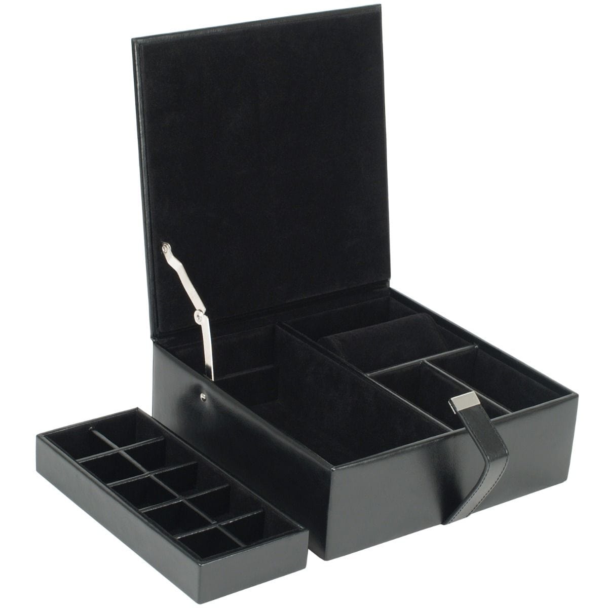 WOLF 290702 Black Heritage Large Valet Case