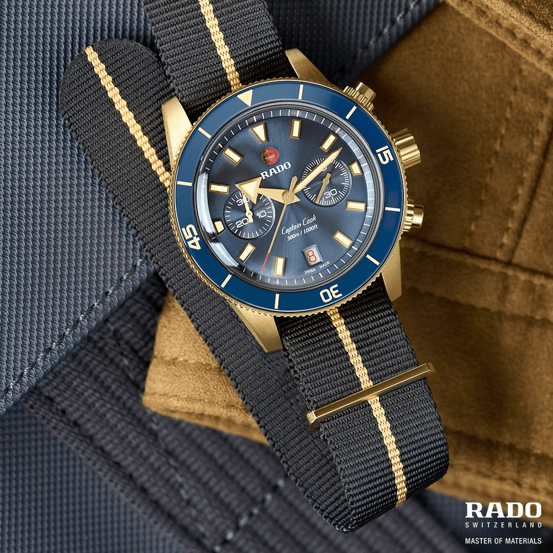 RADO Captain Cook Automatic Chronograph 43mm Bronze Men's Watch R32146208