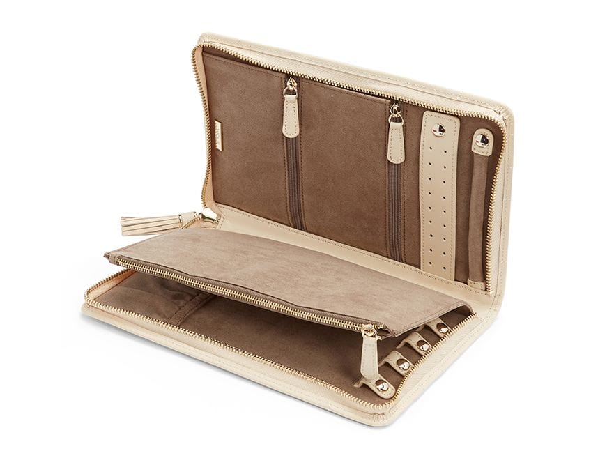 WOLF Caroline Large Jewelry Portfolio Ivory 324053