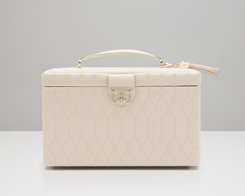 WOLF Caroline Ivory Large Jewelry Case 329653