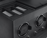WOLF 456202 Viceroy Double Watch Winder Black With Storage And Travel Case