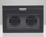 WOLF 456202 Viceroy Double Watch Winder Black With Storage And Travel Case