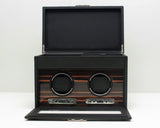 WOLF 457256 Roadster Double Watch Winder With Watch Storage