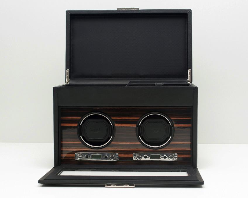 WOLF 457256 Roadster Double Watch Winder With Watch Storage