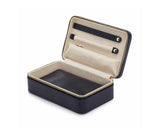 WOLF Maria Medium Jewelry Zip Case Navy 766317