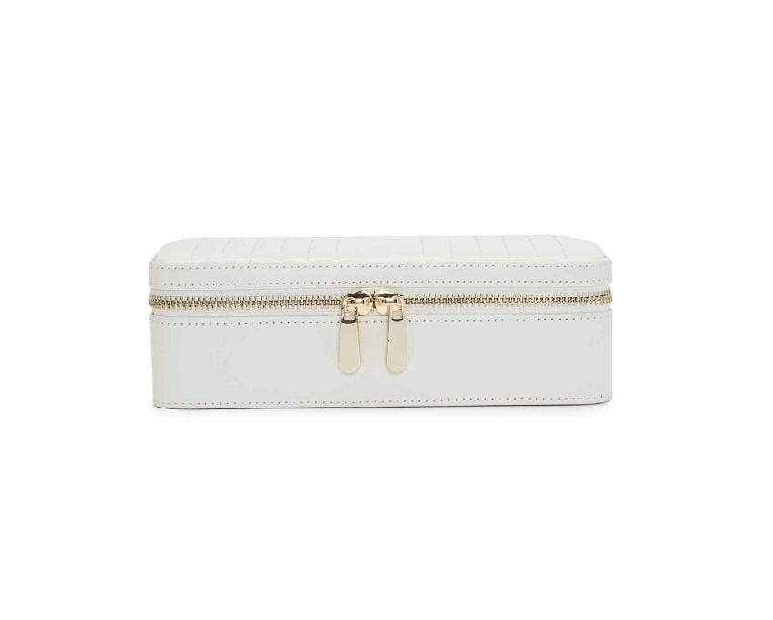 WOLF Maria Medium Jewelry Zip Case White 766353