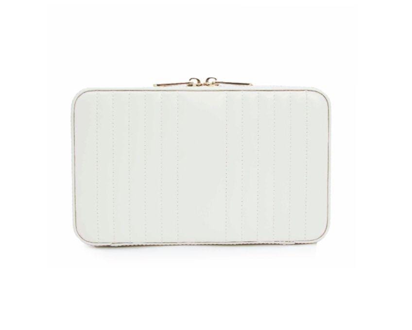 WOLF Maria Medium Jewelry Zip Case White 766353