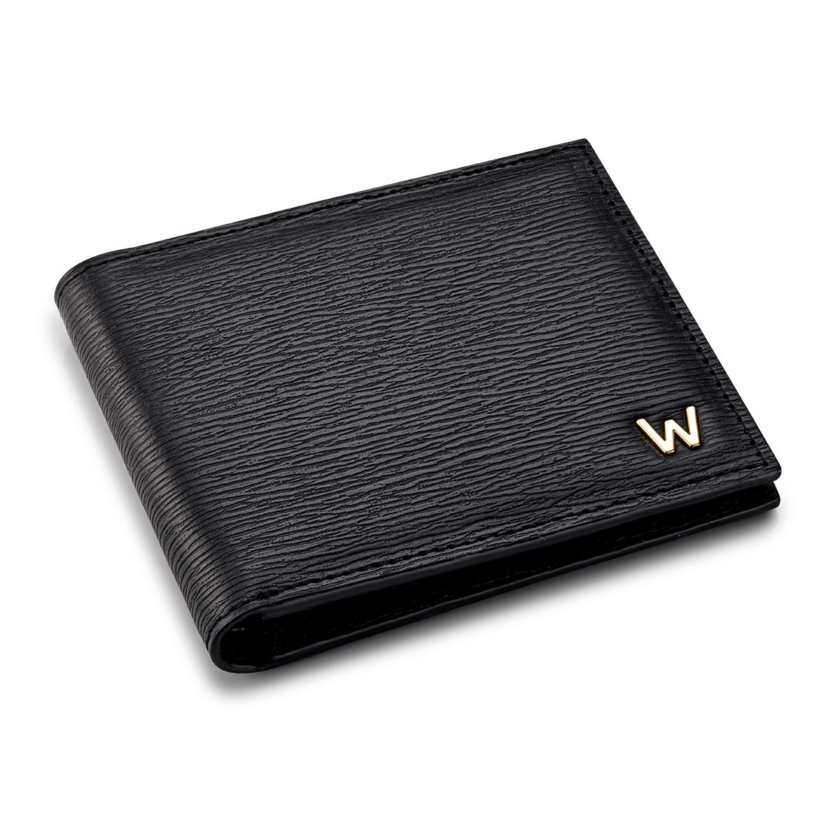 WOLF W Billfold Black Leather 774002