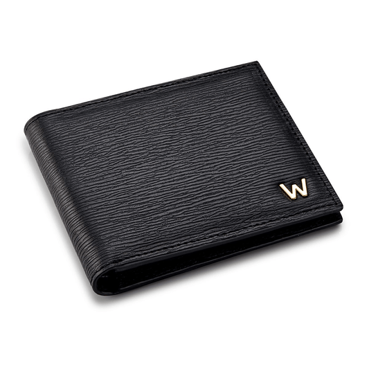 WOLF W Billfold Black Leather 774002
