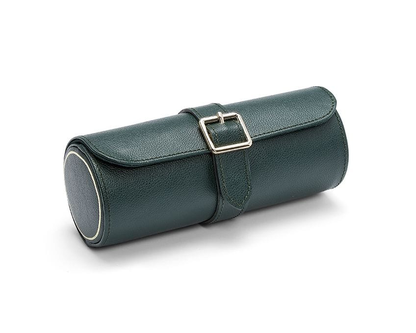WOLF British Racing Green Triple Watch Roll 792941