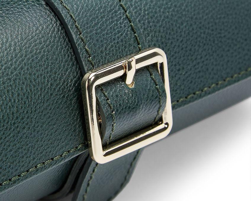 WOLF British Racing Green Triple Watch Roll 792941