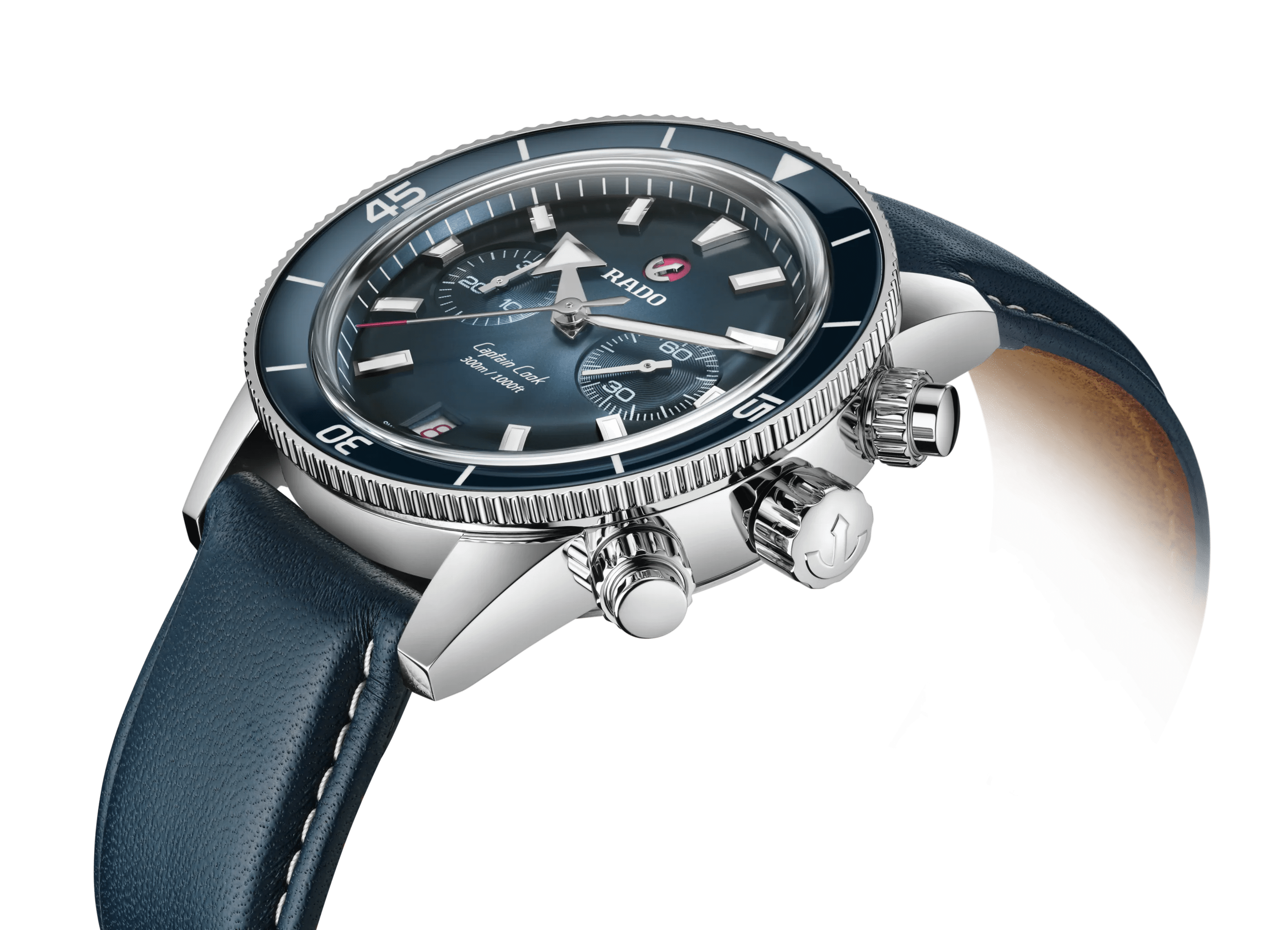 RADO Captain Cook Automatic Chronograph 43mm Blue Men's Watch R32145208