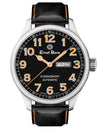 Ernst Benz Chronosport Orange Numerals Black Leather Band 47mm Men's Automatic Watch GC10216