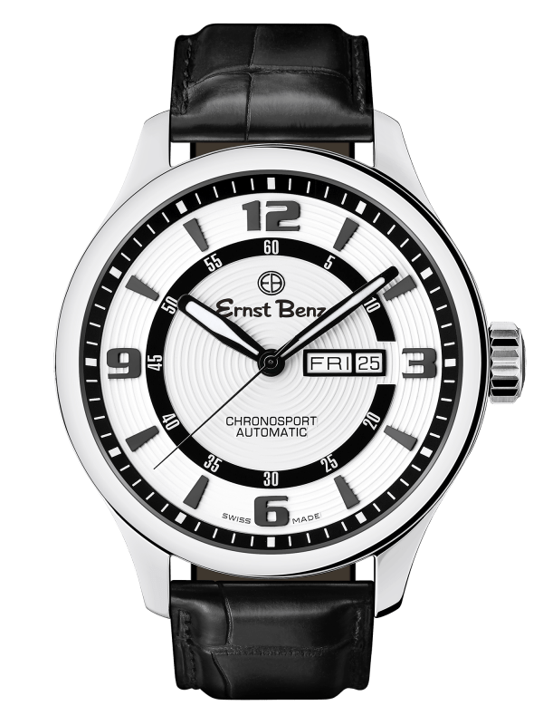 Ernst Benz ChronoSport Contemporary 47mm White Dial Automatic Men's Watch GC10222