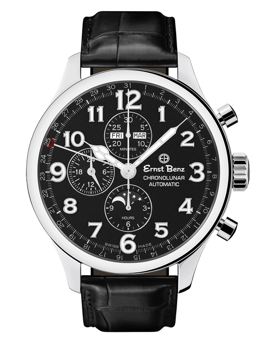 Ernst Benz Chronolunar Officer 47mm Automatic Men's Watch GC10381