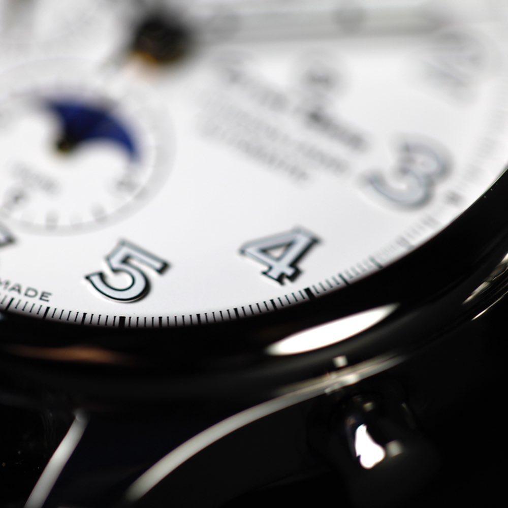 Ernst Benz Chronolunar Officer 47mm White Dial Automatic Men's Watch GC10382