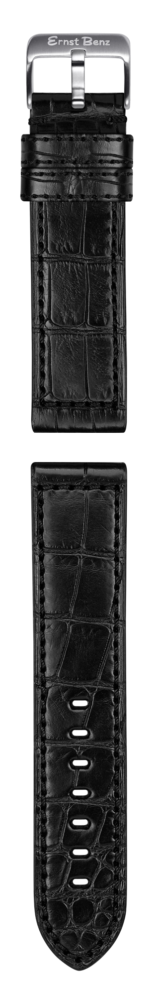 Ernst Benz Chronolunar Officer DLC 47mm Black-Gold Dial Men's Watch GC10383-DLC