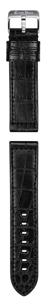 Ernst Benz Chronolunar Officer DLC 47mm Black-Gold Dial Men's Watch GC10383-DLC