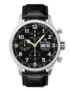 Ernst Benz Chronoscope 44mm Black Leather Band Men's Automatic Watch GC40111