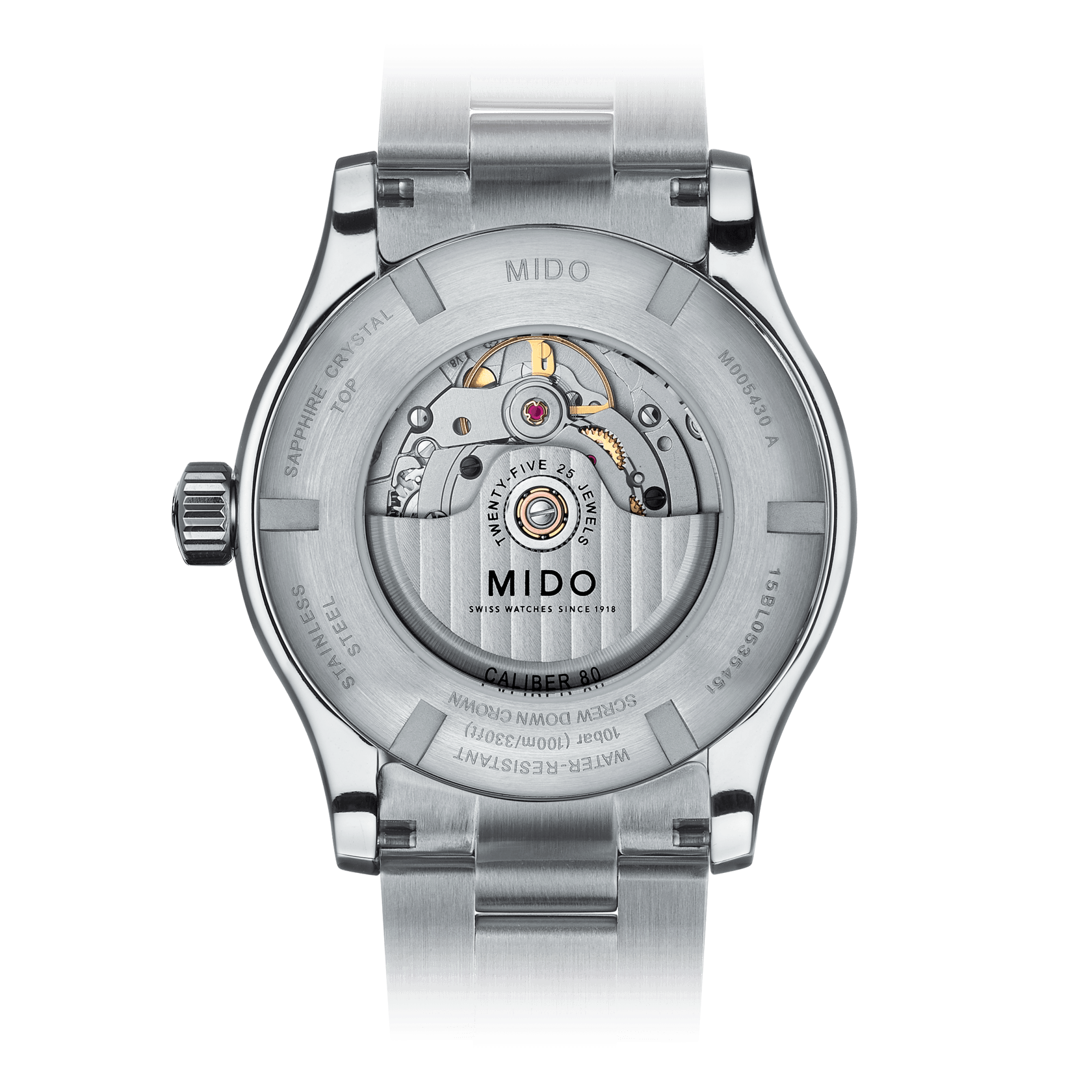 Mido Multifort Classic Anthracite Dial Stainless Steel Men's Watch M0054301106180