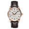 Mido Multifort Classic Rose Gold Bezel Brown Strap Men's Watch M0054303603180